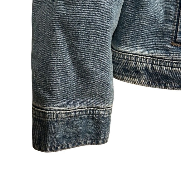 Style & Co Women's Sherpa Lined Collar Denim Jacket Blue Size L Casual - Picture 9 of 13